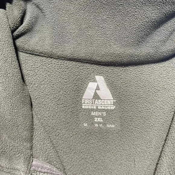 Eddie Bauer Men's Size 2XL Green Fleece 1/4 Zip First Ascent Sweater Lightweight - Picture 3 of 8